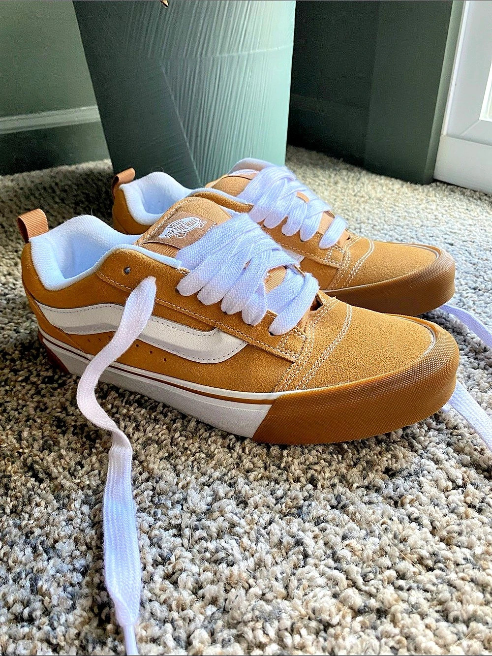 Vans Knu Skool Honey Yellow Sneakers Yellow & White US Men’s 8/ Women’s 9.5